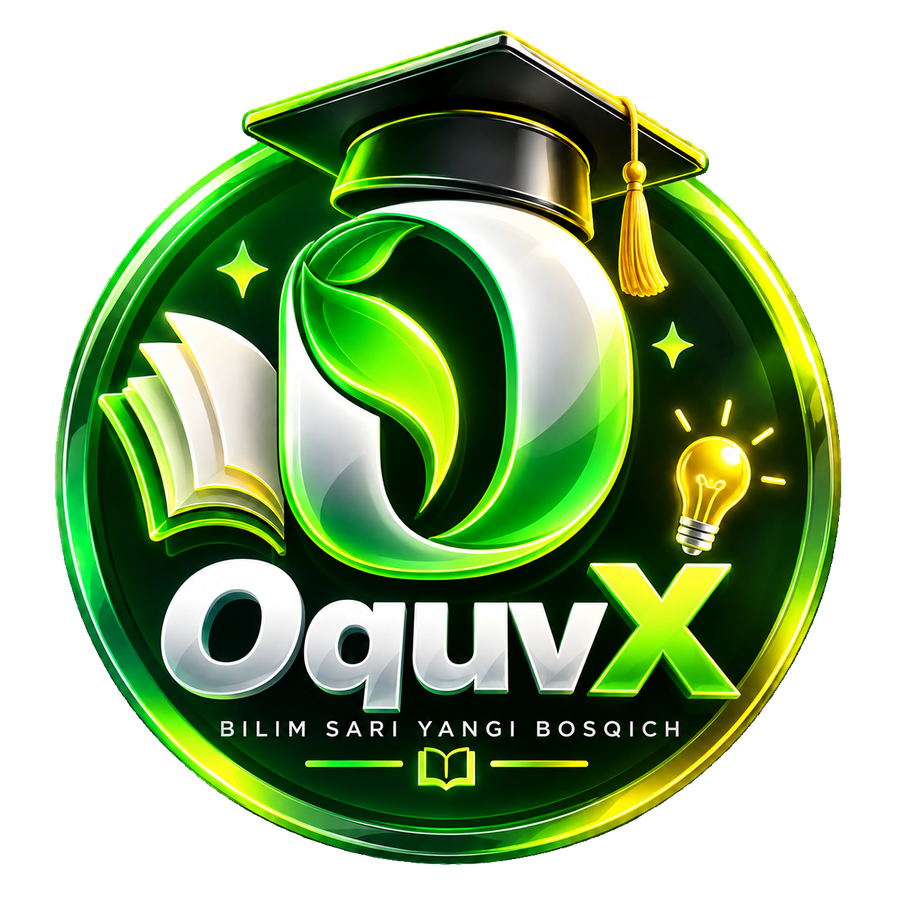 OquvX — ta’lim platformasi logotipi